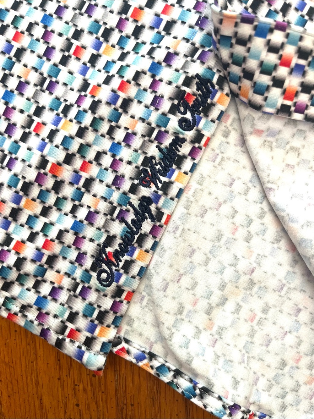 Robert Graham Multi-Color Knit Short Sleeve Shirt 4XL - Picture 9 of 10